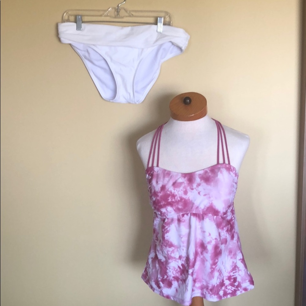 Pink & White Bikini Sz. Lg. 12-14